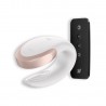 VIBRADOR DOUBLE LOVE COM APP SATISFYER BRANCO