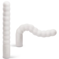 VIBRADOR RECARREGÁVEL COM AQUECIMENTO ZIG ZAG BRANCO