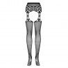OBSESSIVE S816 GARTER STOCKINGS BLACK