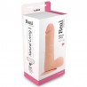 VIBRADOR REAL&Iacute;STICO REAL RAPTURE FIRE PASSION 9'' BLANCO
