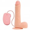 VIBRADOR REAL&Iacute;STICO REAL RAPTURE FIRE PASSION 9'' BLANCO