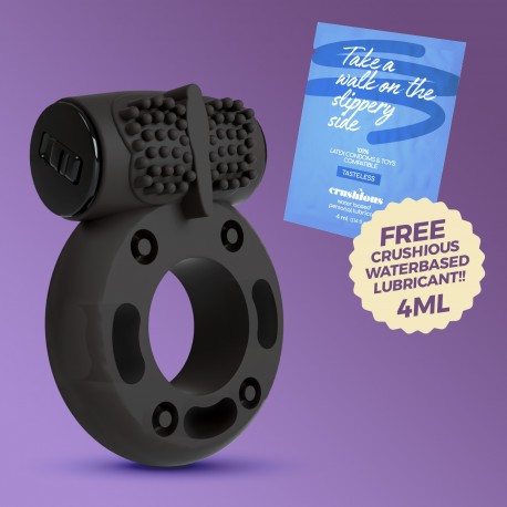 ANNEAU DE P&Eacute;NIS AVEC BALLE VIBRATOIRE BOOSTER CRUSHIOUS