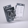 TOUGH LOVE VELCRO HANDCUFFS WITH EXTRA 40CM CHAIN CRUSHIOUS BLACK