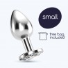 PLUG ANAL BIJOU TRANSPARENT PETIT CRUSHIOUS AVEC SAC VELOUT&Eacute; GRATUIT