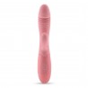 VIBROMASSEUR RABBIT RECHARGEABLE BLOSSOMS ROSE PASTEL ET LUBRIFIANT &Agrave; BASE D&rsquo;EAU INCLUS CRUSHIOUS