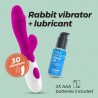 VIBROMASSEUR RABBIT LOLLIPOP ET LUBRIFIANT &Agrave; BASE D&rsquo;EAU INCLUS CRUSHIOUS