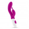 VIBRADOR CON ESTIMULADOR DE CL&Iacute;TORIS GUMMIE MORADO Y LUBRICANTE DE BASE AGUA INCLUIDO CRUSHIOUS