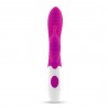 VIBRADOR CON ESTIMULADOR DE CL&Iacute;TORIS GUMMIE MORADO Y LUBRICANTE DE BASE AGUA INCLUIDO CRUSHIOUS