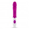 VIBRADOR CON ESTIMULADOR DE CL&Iacute;TORIS MOCHI MORADO Y LUBRICANTE DE BASE AGUA INCLUIDO CRUSHIOUS
