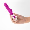 VIBRADOR COM ESTIMULADOR DE CLIT&Oacute;RIS MOCHI ROXO E LUBRIFICANTE &Agrave; BASE DE &Aacute;GUA INCLU&Iacute;DO CRUSHIOUS