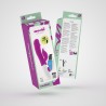 VIBRADOR CON ESTIMULADOR DE CL&Iacute;TORIS MOCHI MORADO Y LUBRICANTE DE BASE AGUA INCLUIDO CRUSHIOUS