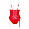 OBSESSIVE DIYOSA CORSET AND PANTY RED