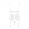 OBSESSIVE AMOR BLANCO CORSET AND THONG