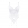 OBSESSIVE AMOR BLANCO CORSET AND THONG