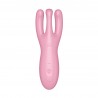 VIBRADOR THREESOME 4 COM APP SATISFYER ROSA