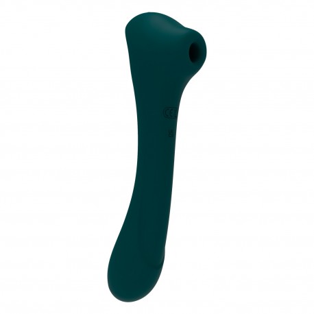 ESTIMULADOR DEL CL&Iacute;TORIS & VIBRADOR QUIVER ALIVE VERDE