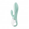VIBRADOR INSUFL&Aacute;VEL AIR PUMP BUNNY 5 COM APLICA&Ccedil;&Atilde;O CONNECT SATISFYER