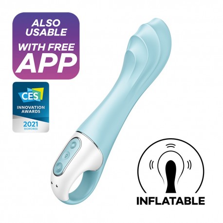 VIBRADOR INFLABLE AIR PUMP 5 CON APLICACI&Oacute;N CONNECT SATISFYER