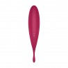 SATISFYER TWIRLING PRO VIBRATOR WITH CONNECT APP DARK RED