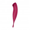 SATISFYER TWIRLING PRO VIBRATOR WITH CONNECT APP DARK RED