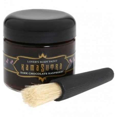 TINTA CORPORAL COMESTIVEL CHOCOLATE NEGRO E FRAMBOESA KAMASUTRA