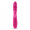VIBROMASSEUR RABBIT RECHARGEABLE BLOSSOMS ROSE VIF ET LUBRIFIANT &Agrave; BASE D&rsquo;EAU INCLUS CRUSHIOUS
