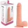 DILDO REAL&Iacute;STICO REAL RAPTURE FIRE PASSION 9'' BRANCO