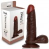 DILDO REAL&Iacute;STICO REAL RAPTURE EARTH FLAVOUR 6.5'' NEGRO