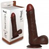 DILDO REAL&Iacute;STICO REAL RAPTURE FIRE PASSION 9'' NEGRO