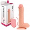 VIBRADOR REAL&Iacute;STICO REAL RAPTURE SKY EMOTION 10'' BRANCO