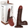 VIBRADOR REAL&Iacute;STICO REAL RAPTURE FIRE PASSION 8'' NEGRO