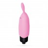 O-PET LAPIN AVEC VIBROMASSEUR BULLET &Agrave; 10 VIBRATIONS ROSE PASTEL CRUSHIOUS