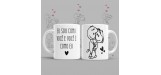 CANECA HUMORISTICA COM A FRASE – EU SOU COMO VOCÊ E VOCÊ É COMO EU ?
