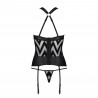 CORSET ET STRING HIMA NOIR PASSION