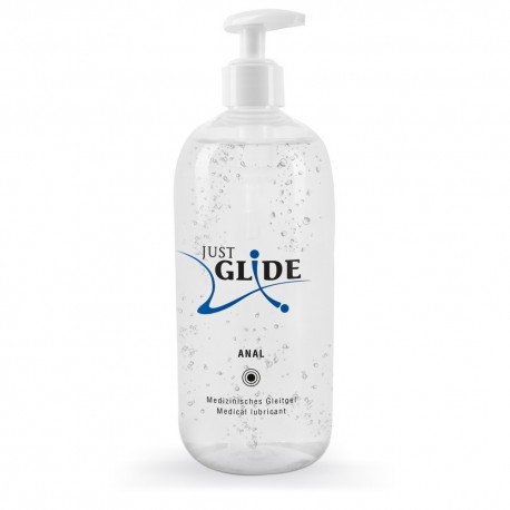LUBRIFICANTE &Agrave; BASE DE &Aacute;GUA ANAL 500ML JUST GLIDE