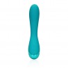 LOVELINE SMOOTH SILICONE G-SPOT VIBRATOR TEAL BLUE