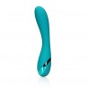 LOVELINE SMOOTH SILICONE G-SPOT VIBRATOR TEAL BLUE