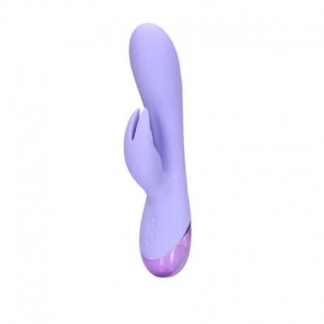 LOVELINE SMOOTH SILICONE RABBIT VIBRATOR DIGITAL LAVENDER
