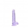 REALROCK REALISTIC DILDO WITH BALLS 6 /15 CM PURPLE