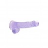 REALROCK REALISTIC DILDO WITH BALLS 6 /15 CM PURPLE