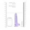 REALROCK REALISTIC DILDO WITH BALLS 6 /15 CM PURPLE