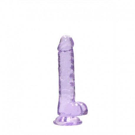 REALROCK REALISTIC DILDO WITH BALLS 7 /18 CM PURPLE