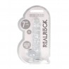 REALROCK REALISTIC DILDO WITH BALLS 7 /18 CM TRANSPARENT