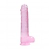 REALROCK REALISTIC DILDO WITH BALLS 9 /23 CM PINK 