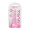 DILDO NON-REALISTIC CRYSTAL CLEAR 7 /17 CM ROSA REALROCK