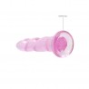 DILDO NON-REALISTIC CRYSTAL CLEAR 7 /17 CM ROSA REALROCK