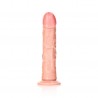 DILDO CURVED REALISTIC 7 /18 CM FLESH REALROCK