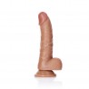 DILDO REALISTA COM TEST&Iacute;CULOS CURVED 6 /15,5 CM REALROCK