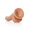 DILDO REALISTA COM TEST&Iacute;CULOS CURVED 7 /18CM REALROCK