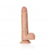 GODE R&Eacute;ALISTE AVEC TESTICULES STRAIGHT 7 /18 CM REALROCK